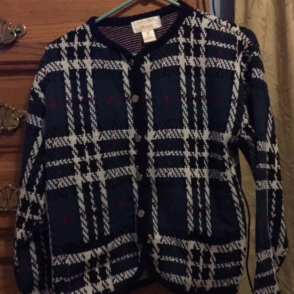 Button down sweater